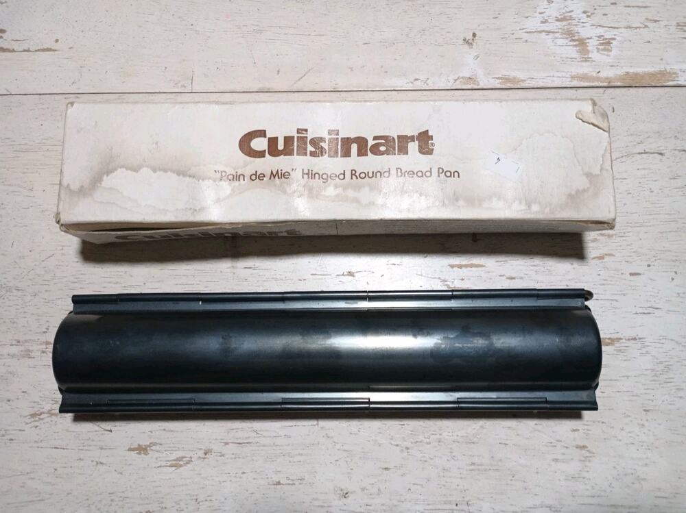 New Vintage Cuisinart Round "Pain De Mie" Bread Pan Hinged FP-745 France